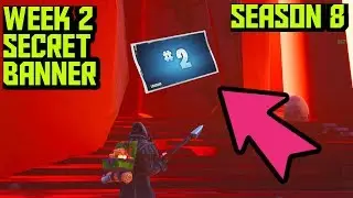 SECRET BANNER WEEK 2 SEASON 8 LOCATION! - Fortnite Battle Royale Discovery Challenge