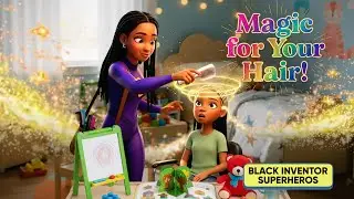 Glow Girl: The Hair Heroine | Black Girl Superhero Cartoon Inspired by Madam C.J. Walker