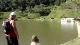 pesca de batida com isca artificial