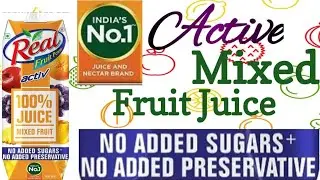 Real fruit power activ Mixed Fruit#dabur #health #realfruitjuice