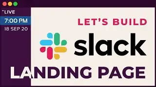 🔴 LIVE CODING: Let's Build The Slack Landing Page from Scratch | Abhinandan | Edyst