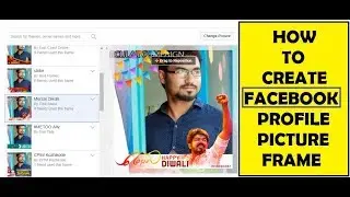How to create FACEBOOK PROFILE picture FRAME!!! easy