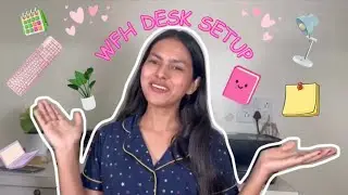 My Work From Home Desk Setup 👩🏻&zwj;💻 | Minimal & Budget Friendly 
