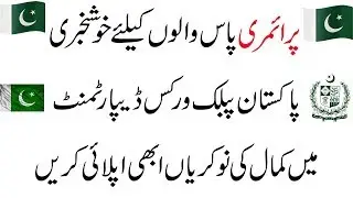 Latest Jobs In Pakistan Public Works Department || 2019 Jobs