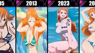 A Frame of Nami From Every Year in One Piece