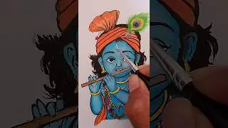 Krishn ❤️ #krishna #art #painting #shorts #artist