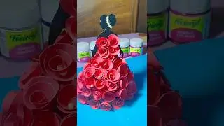 DIY coconut shell doll 🪆#youtubeshorts #shortsfeed #wastematerialcraft #doll #homedecor