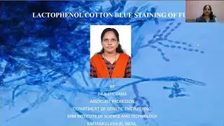 Lactophenol Cotton Blue Staining of Fungi | Dr. S. Shobana | Genetic Engineering | SRMIST