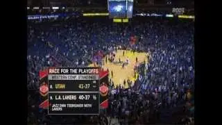 Derrick Favors 12pts/13reb/3blk at Warriors - 4/7/2013 (Highlights)