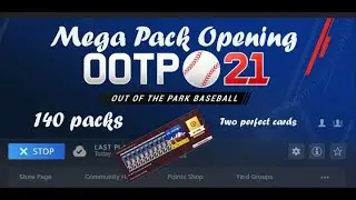 Out of the Park Baseball OOTP 21 Perfect Team - Mega 137 Pack Opening Two Perfect Cards!!!