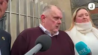 Retired Garda Superintendent Eamon O’Neill outside court after being found not guilty by jury
