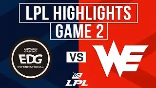 EDG vs WE Highlights Game 2 | LPL 2026 Split 1 | EDward Gaming vs Team WE