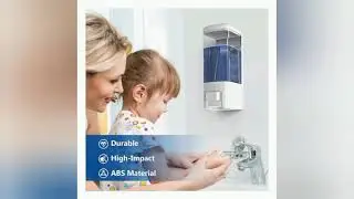 BATH GURU ABS Plastic Liquid Bathroom Soap Dispenser Transparent Shampoo Sanitizer Lotion Gel