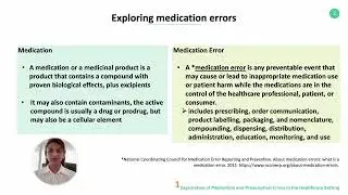 Exploration of Medication and Prescription Errors in the Healthcare Setting