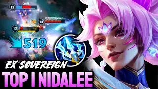 WILD RIFT NIDALEE - TOP 1 NIDALEE GAMEPLAY - EX SOVEREIGN RANKED
