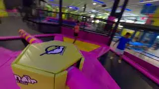 Flying an FPV Drone through a trampoline park | Urban Air Tour