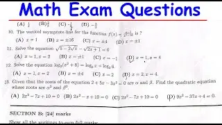 MATH TEST 2 2025 STREAM 2 | FULL SOLUTIONS & STEP-BY-STEP TUTORIAL