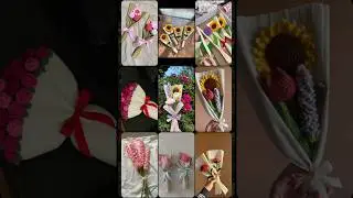 How to crochet a flower bouquet 💐 #crochet #croch&ecirc; #shorts #knitting #crochetdiy #handmade #shorts