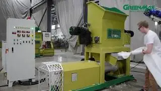 EPE roll can be effectively processed for recycling through GREENMAX M-C200