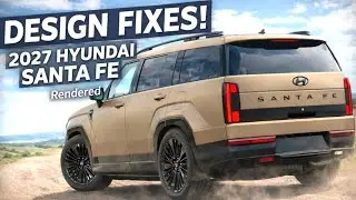 Визуализация Hyundai Santa Fe 2027 года с существенными изменениями в дизайне.