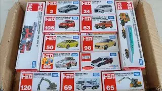 トミカ-はたらくくるまのミニカーを箱から出してチェックする ☆ 8 Minutes Satisfying with Unboxing Tomica Miniature Cars Collection