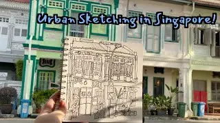 Urban Sketching in Blair Plain Conservation Area, Singapore