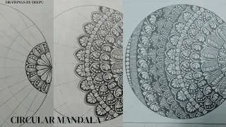 Mandala For Beginners | Circle Mandala Design #mandala #circulardesign