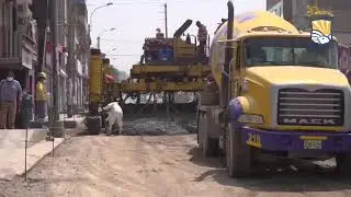 Av Jorge Chávez se extenderá entre Av Central hasta María E. Moyano usando más de 1700m³ de concreto