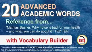 20 Advanced Academic Words Ref from 