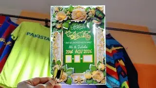How to make paper craft wedding frame..