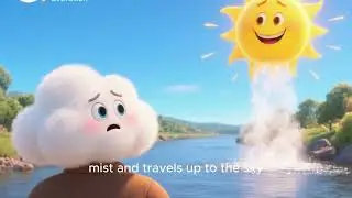 The Curious Little Cloud | Fun Kids Story Teaching Water Cycle | BNB Cartoons