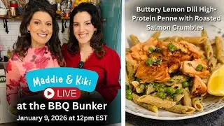 Buttery Lemon Dill High-Protein Penne with Roasted Salmon Crumbles! LIVE