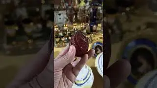 яйцо из красного стекла на Янгиобаде. #коллекционирование