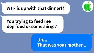 【Apple】My husband says my food tastes like dog food, but actually that meal was made by