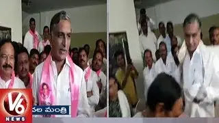 Patancheru Congress Leaders Joins TRS Party In Presence Of Harish Rao | Sangareddy District | V6
