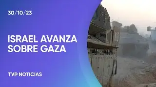 Tanques de Israel avanzan por la periferia de Gaza tras otra noche de intensos ataques