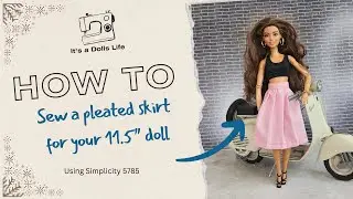 Sew a Pleated Skirt for 11.5