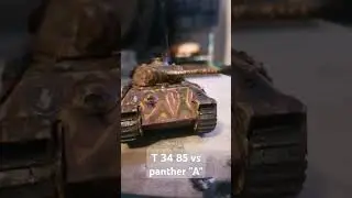 t 34 85 vs panther tanque de guerra #miniature #ww2 #172scale