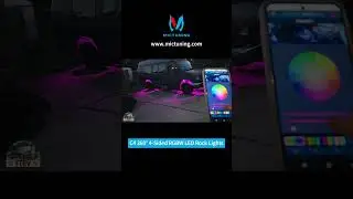 MICTUNING C4 RGBW Rock Lights Unboxing & Install on Vannie VanGo 🌈🚐