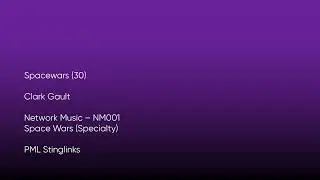 Spacewars (30) - Clark Gault | Network Music (NM001) [Full Track] - PML Stinglinks #622