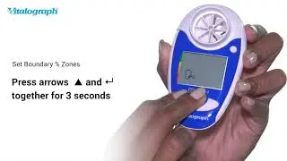 asma-1 and lung monitor: Setting personal best values & zones on Vitalograph asma-1 and lung monitor