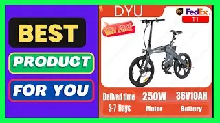 DYU, T1 Electric Bike 250W Brushless, Motor 36V10AH Lithium ,Battery Magnesium