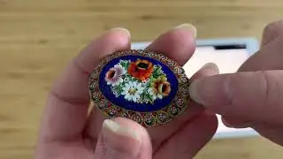 Italian Micro-mosaic Brooch (1970s)