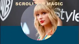 Taylor Swift Image Clip Path Effects On Scrollbar Magic