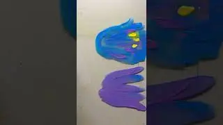 #shorts Drawing different objects using the monotype technique #painting  #art #painting #drawing