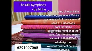 PUJO SPECIAL Silk Saree collection by The Silk Symphony. Booking no. 6291097065