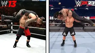 WWE 13 Vs WWE 2K23 (Finishers Comparison) !!!