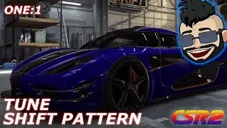 CSR2 - Koenigsegg one:1 - Shift pattern + setup