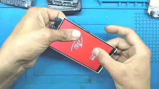 فك وتغيير شاشة itel a 16 plus  lcd replacement
