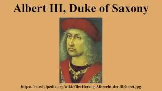 Albert III, Duke of Saxony
